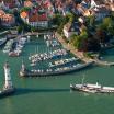 Lindau, Dampfschiff Hohentwiel vor der Hafeneinfahrt