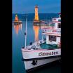 Lindau, Dämmerung über dem Hafen