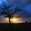 Sonnenuntergang auf der Schwäbischen Alb