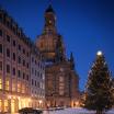 Deutschland Dresden Frauenkirche bei Nacht